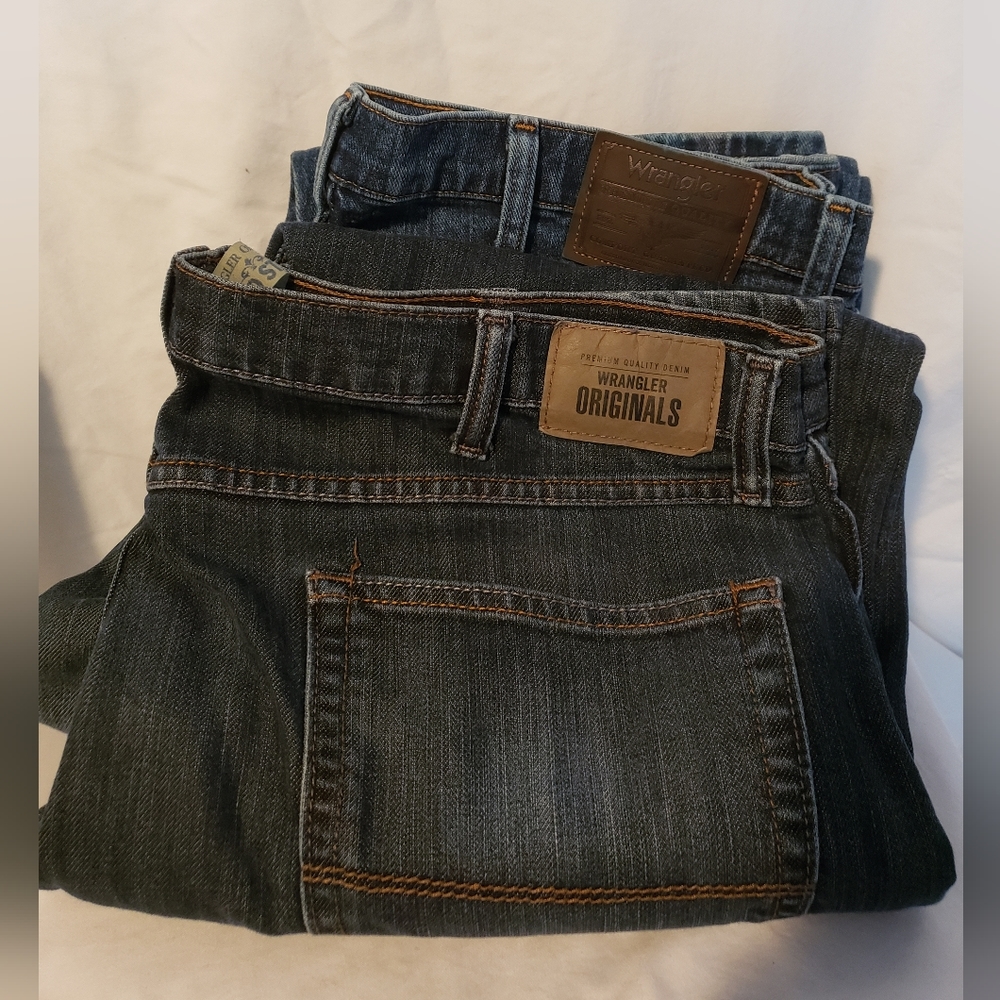 Wrangler Jeans Size 38x30 and 36x30